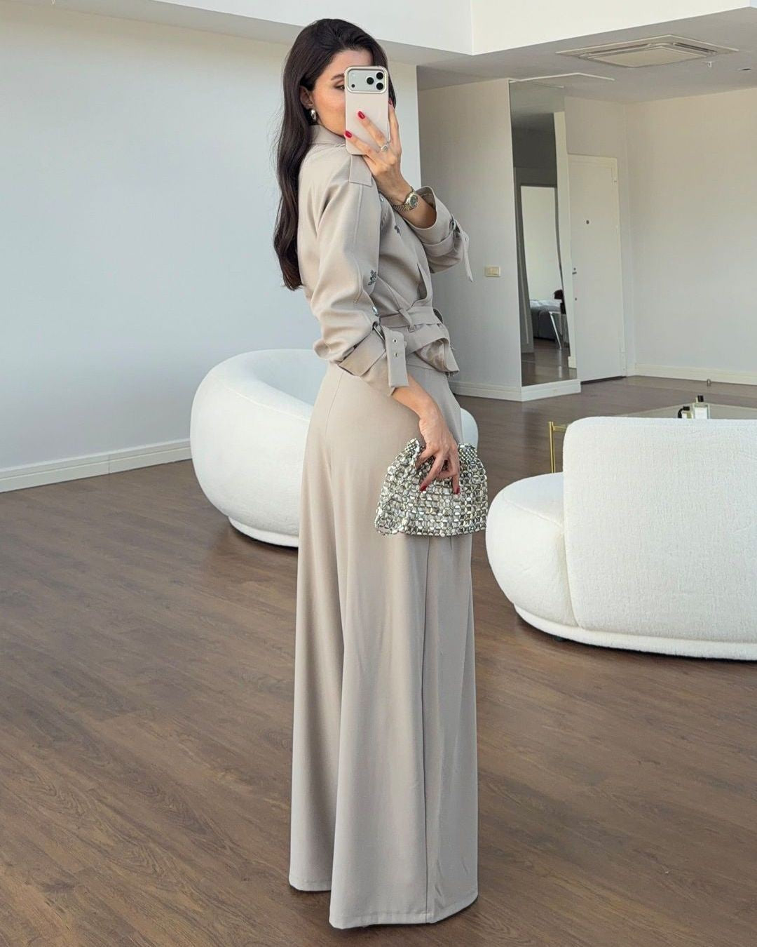 Two Piece Set + Belt - three-quarter view