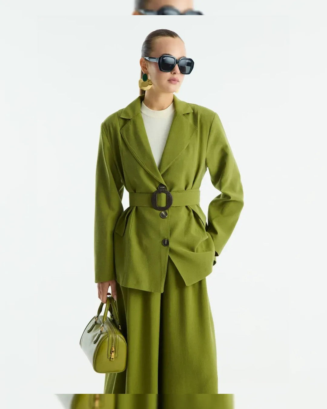 Two Piece Set + Belt - Dark Zeti - front view