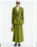 Two Piece Set + Belt - Dark Zeti - front view