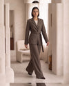 Office Chic Suit + Belt - three-quarter view