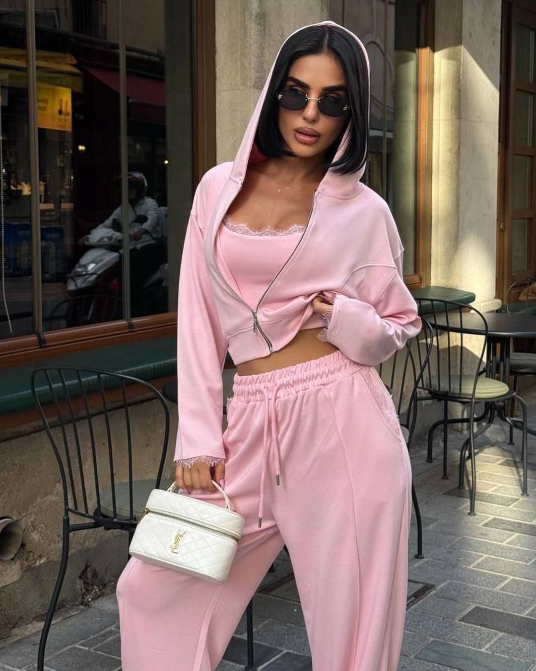 Hoodie, Top & Pants 3-Piece Set