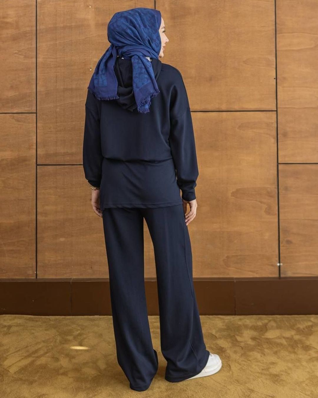 Two Piece Set - Navy - back view