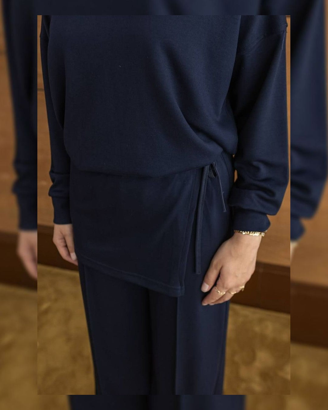 Two Piece Set - Navy - detail