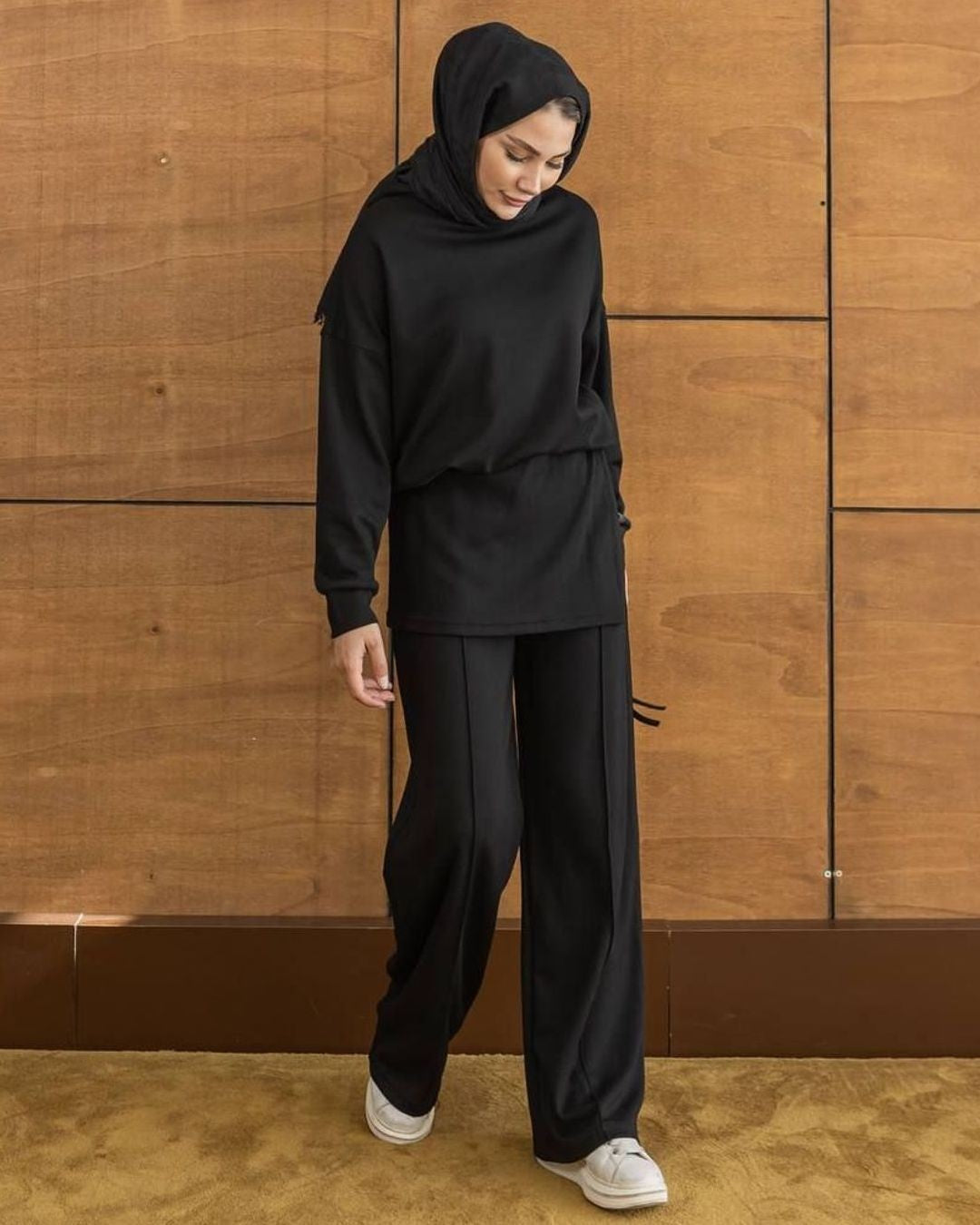 Two Piece Set - Black - front view