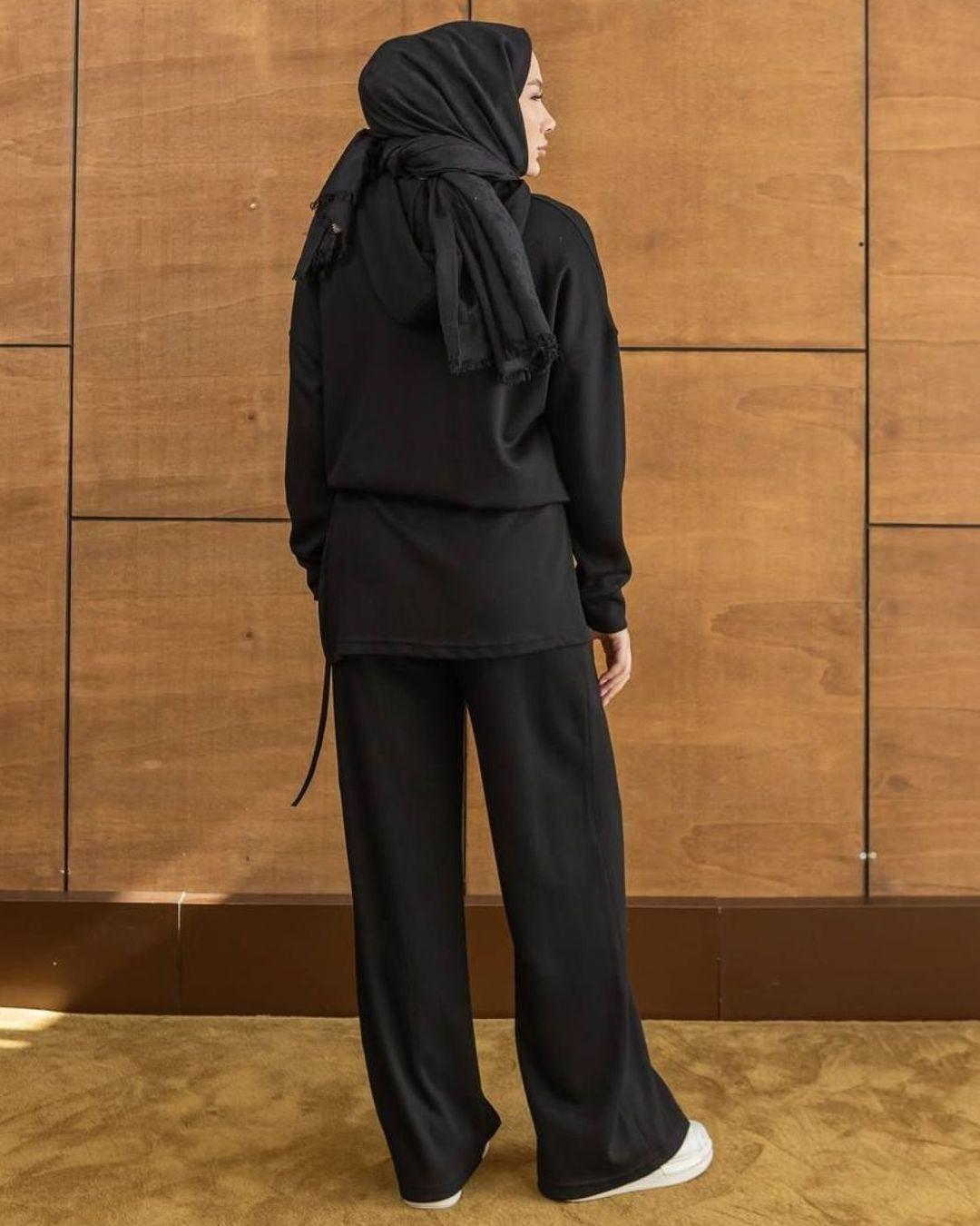 Two Piece Set - Black - back view
