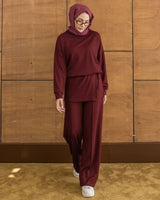 Two Piece Set - Burgundy - front view