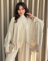 Two Piece Set - Beige - front view