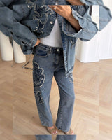 Two Piece Set - Denim - front view