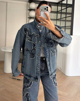 Two Piece Set - Denim - front view