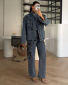 Two Piece Set - Denim - front view