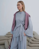 Two Piece Set - Grey - three-quarter view