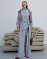 Two Piece Set - Grey - front view