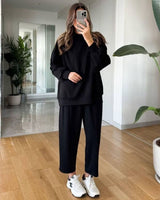 Two Piece Set - Black - front view