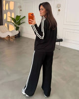Two Piece Set - Black - three-quarter view