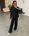 Two Piece Set - Black - front view