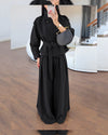 Two Piece Set - Black - front view