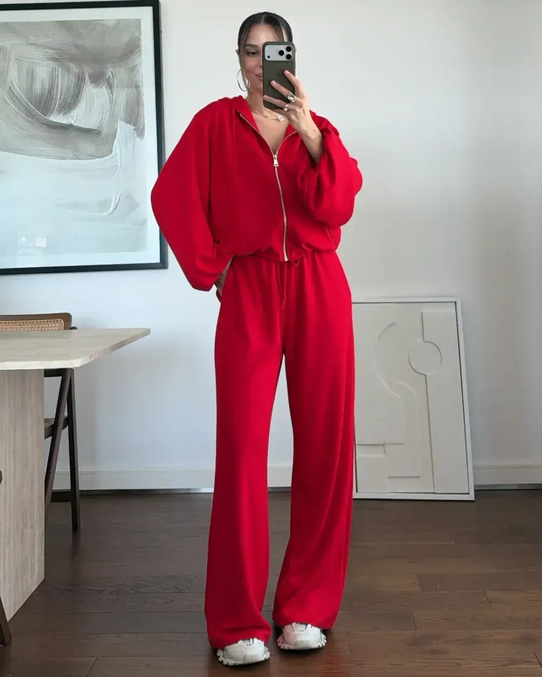 Two Piece Set - Red - front view