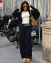 Two Piece Set - Navy - front view