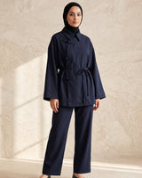 Two Piece Set - Navy - front view