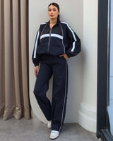 Two Piece Set - Navy - front view