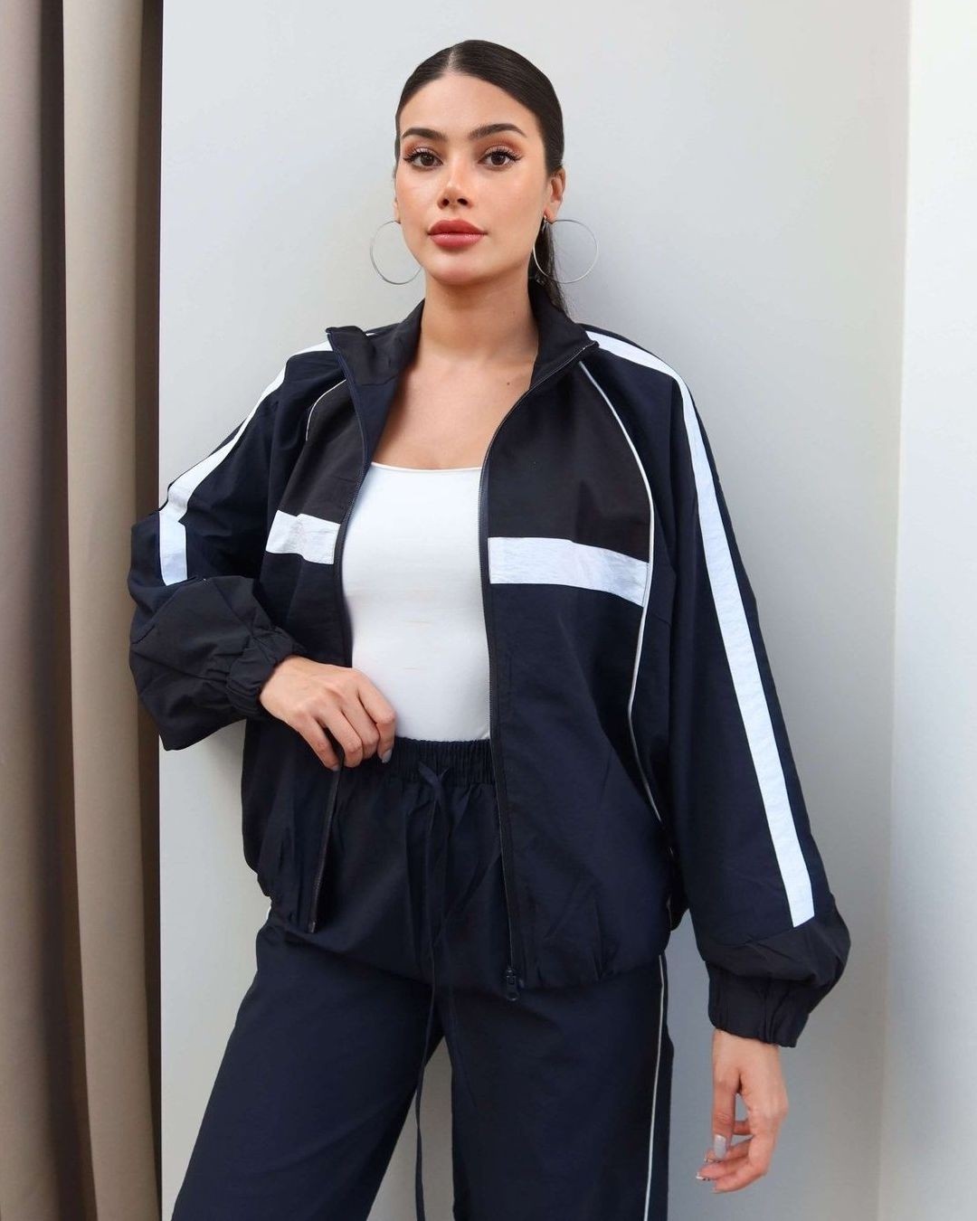 Two Piece Set - Navy - front view