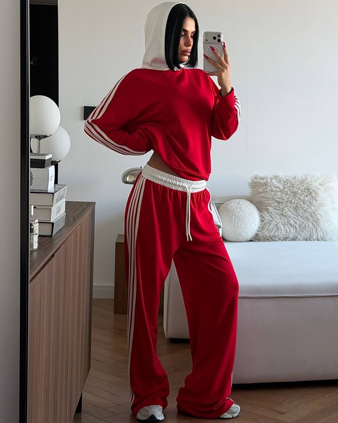 Two Piece Set - Red - front view