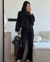 Two Piece Set - Black - front view
