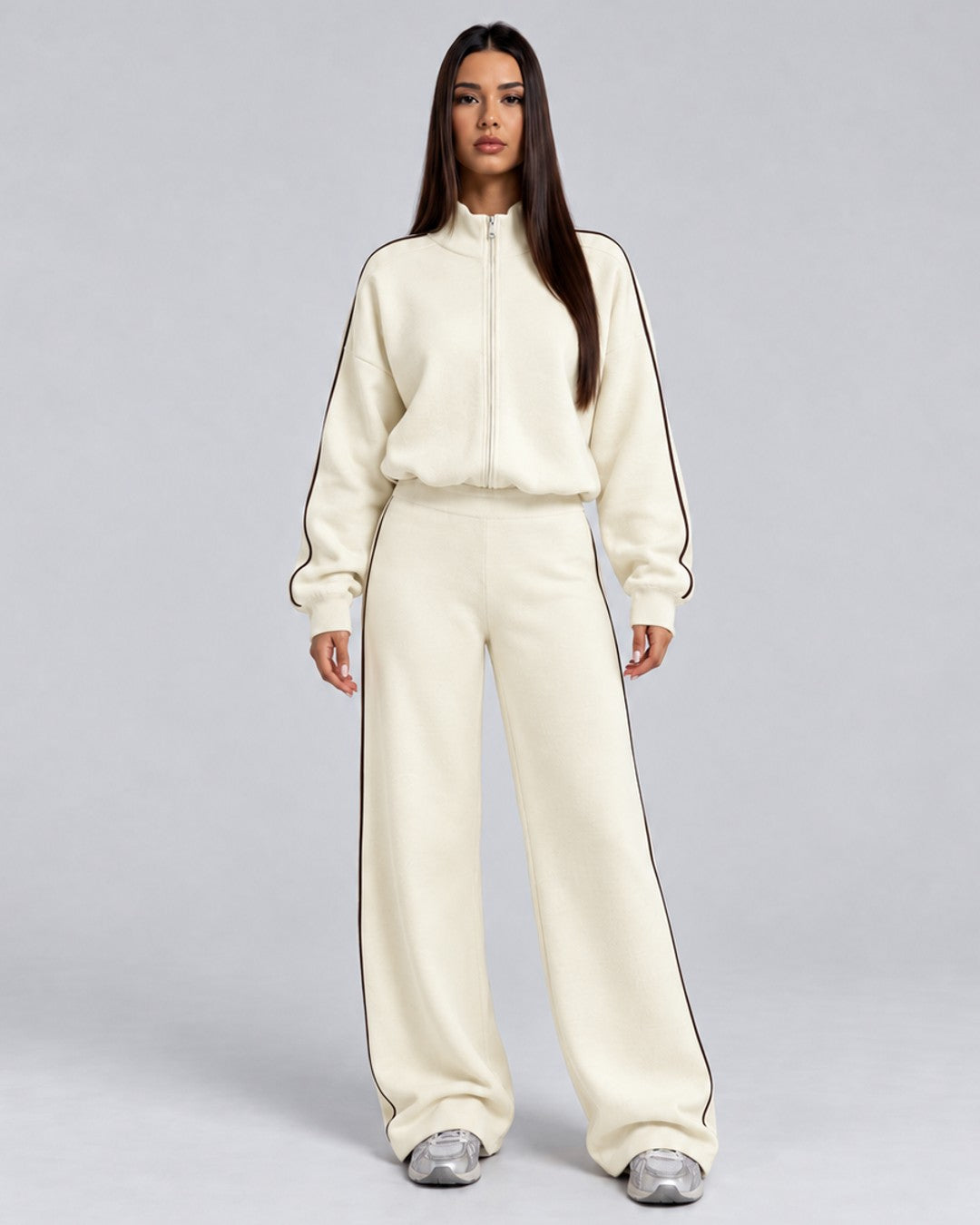 Two Piece Set - Off White - front view