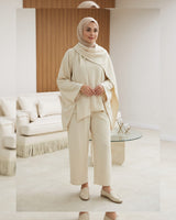Two Piece Set - Beige - front view