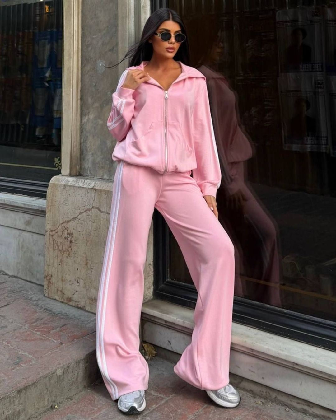 Two Piece Set - Pink - front view