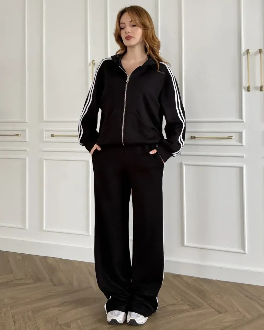 Two Piece Set - Black - front view