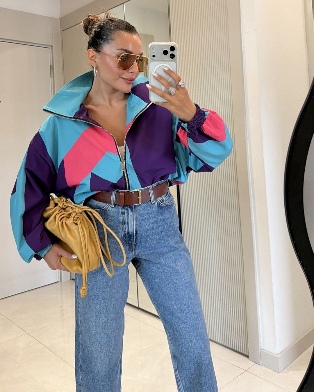 Vintage 90's Jacket - Multi - front view