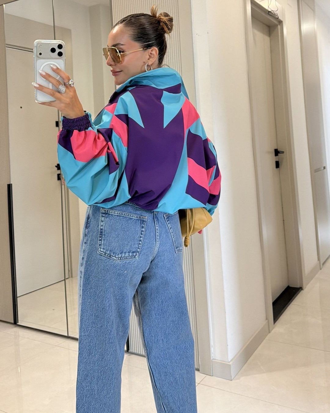 Vintage 90's Jacket - Multi - back view