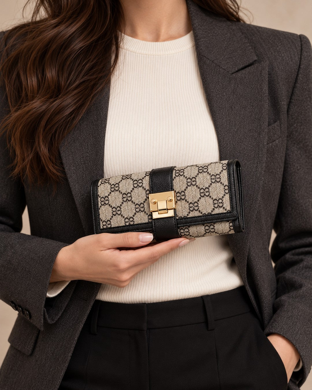 Wallet - Black - front view