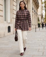 Winter Top - Burgundy - front view