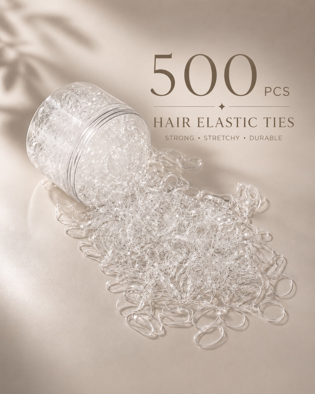 500 Pcs Elastic Hair Ties