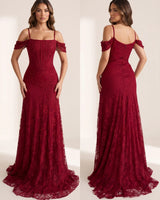 Adrianna Lace Maxi Evening Gown