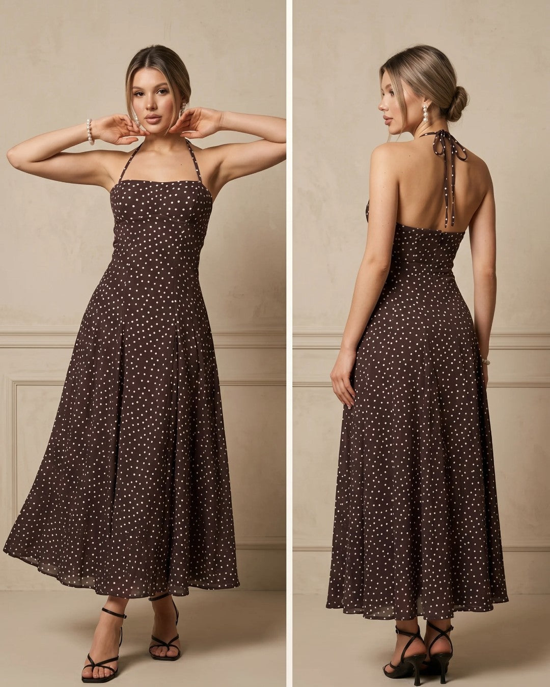 Amalfi Polka Dress