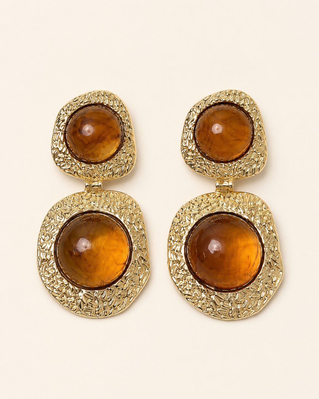 Amber Double-Drop Earrings