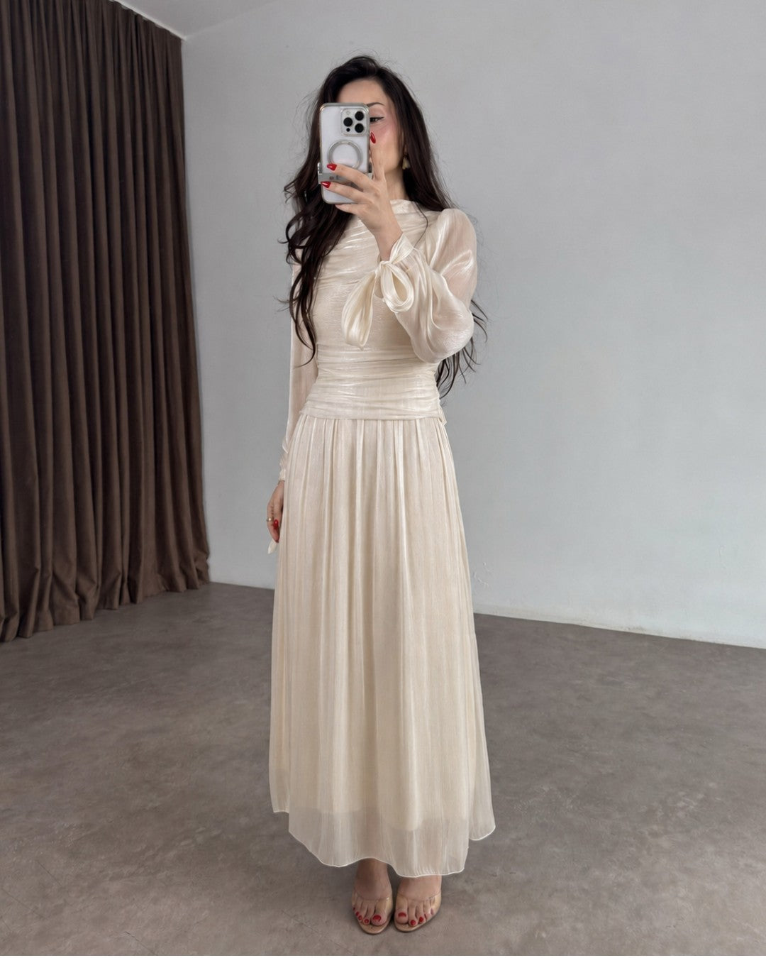 Amour Tie-Sleeve Dress