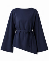 Asymmetric Modern Blouse + Belt