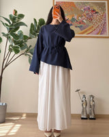 Asymmetric Modern Blouse + Belt