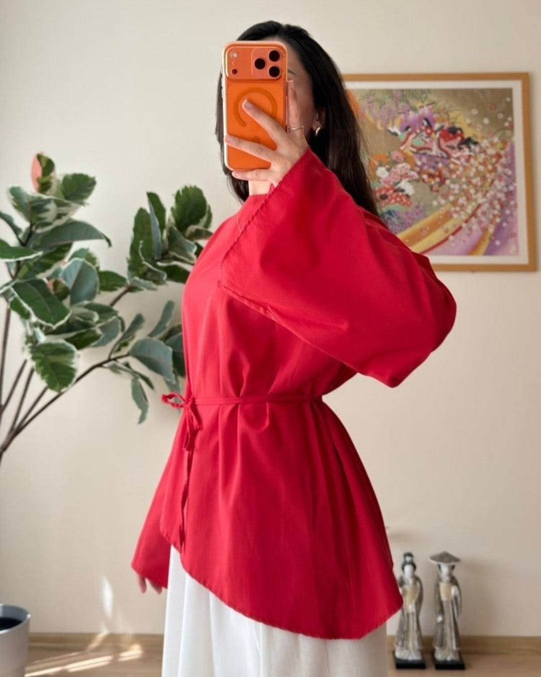 Asymmetric Modern Blouse + Belt