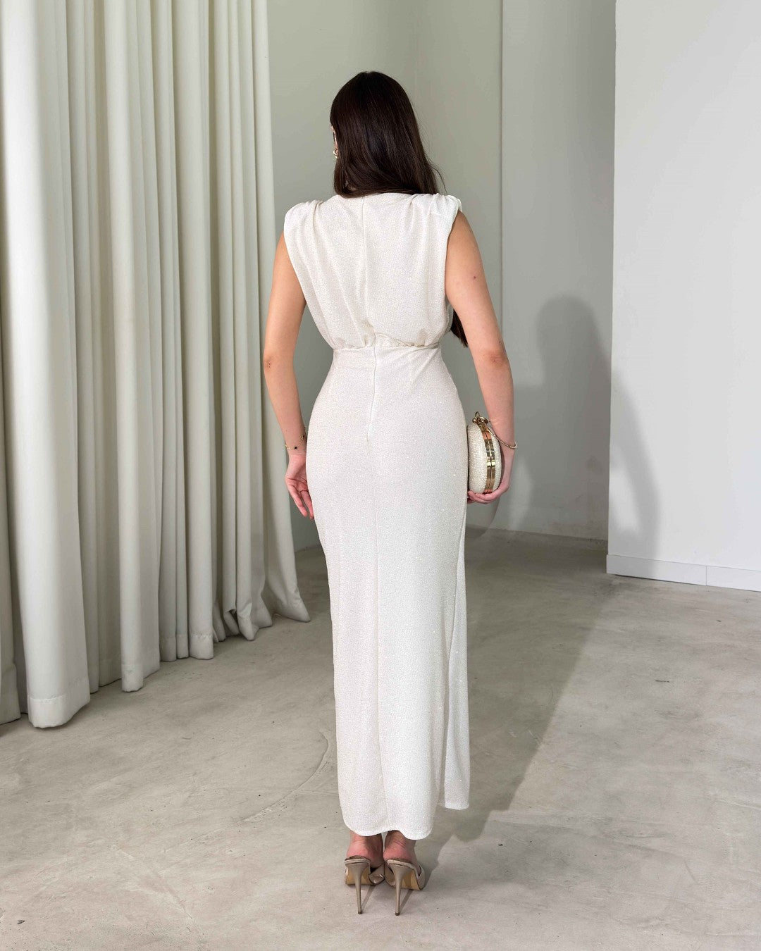 Aurelia Draped Ring Maxi Dress