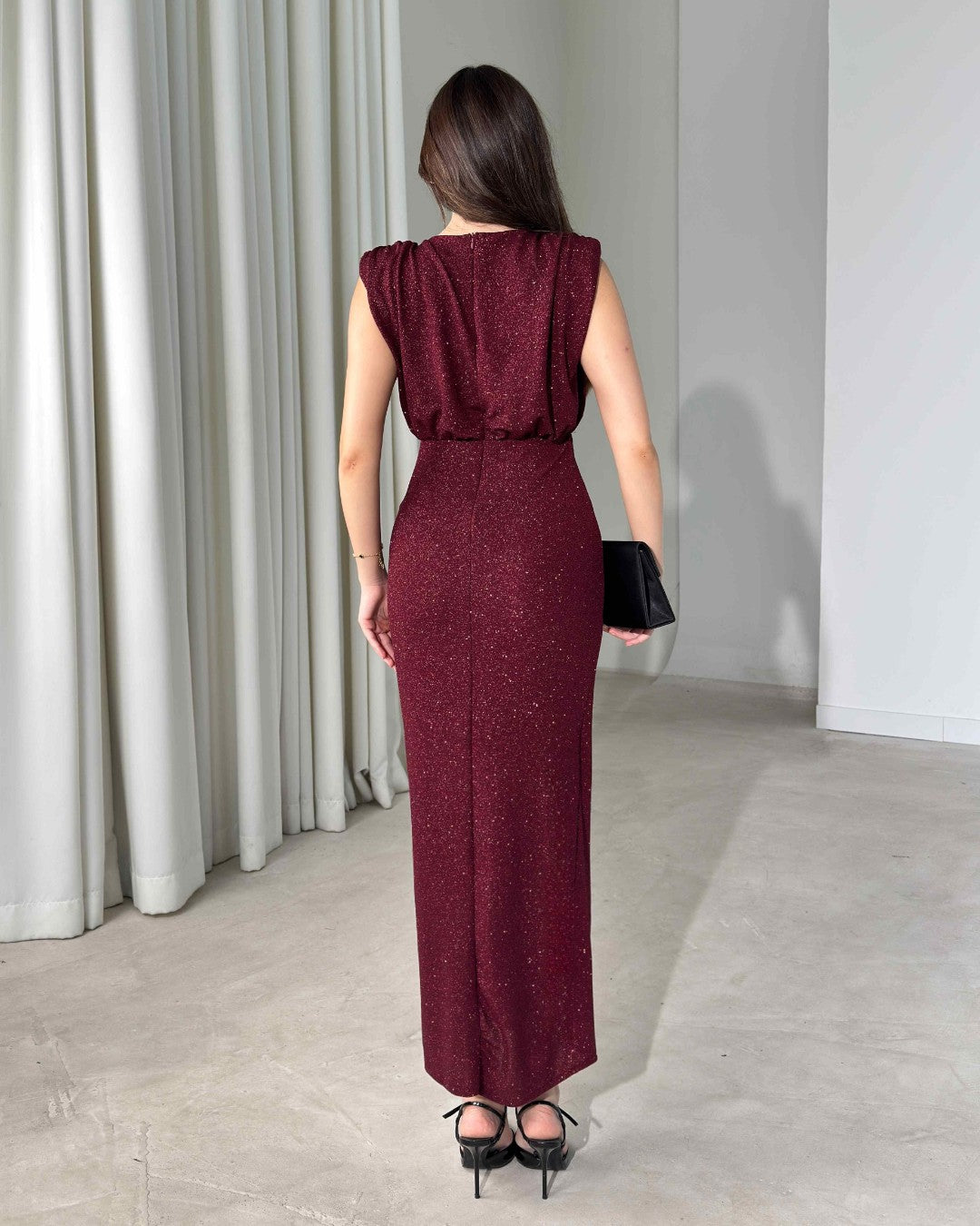 Aurelia Draped Ring Maxi Dress