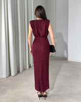 Aurelia Draped Ring Maxi Dress