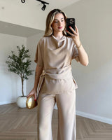 Aurelia Draped Trouser Set