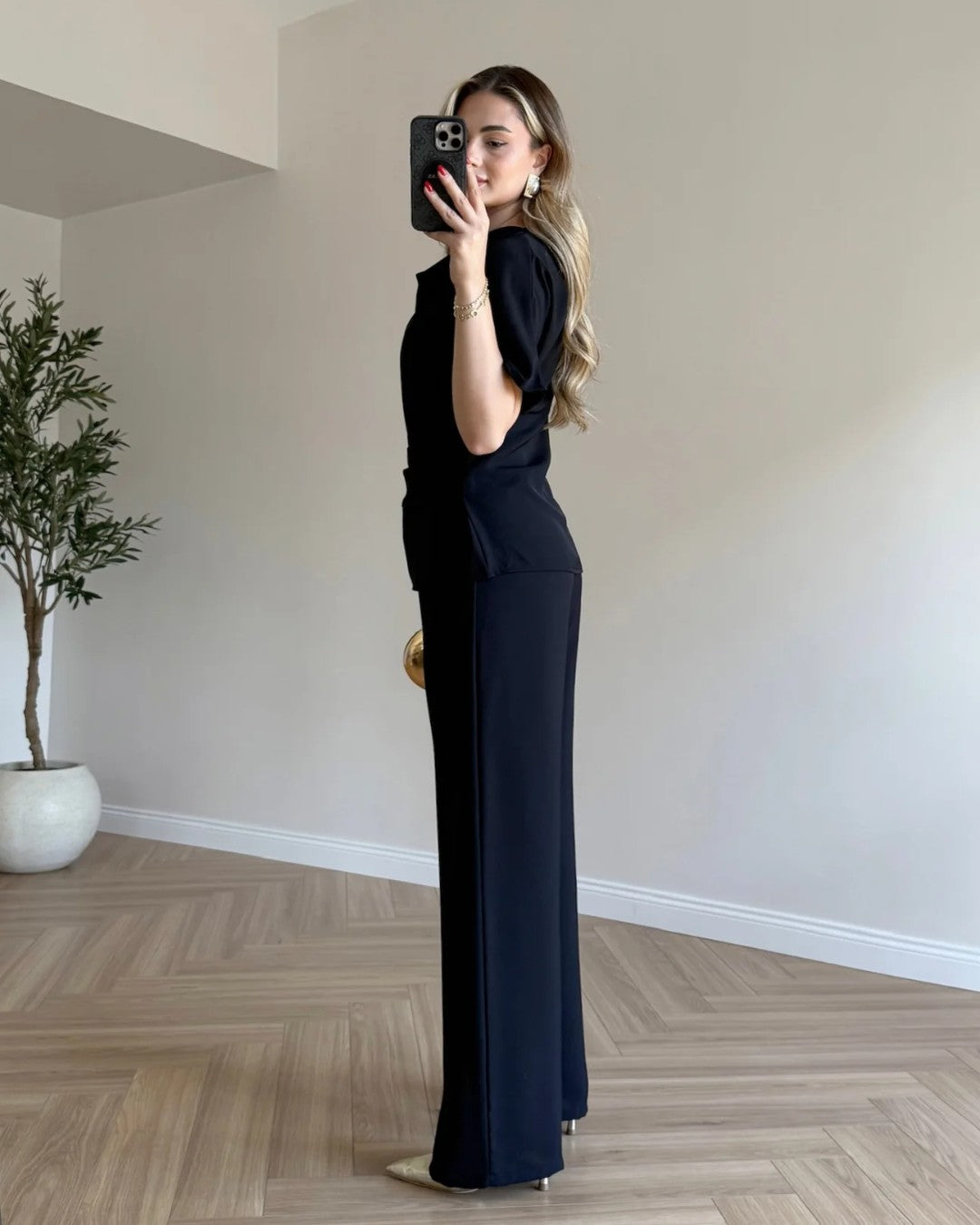Aurelia Draped Trouser Set