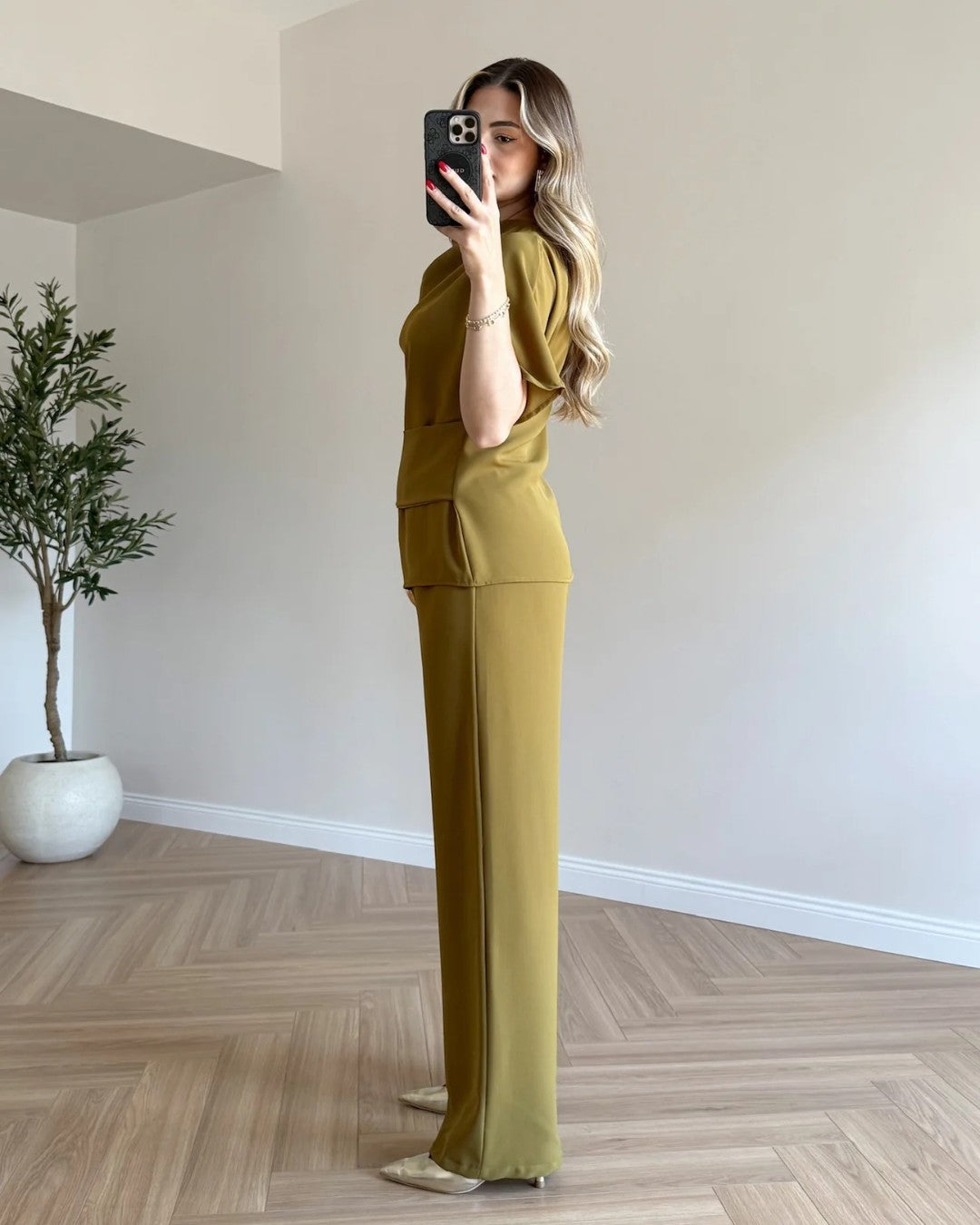 Aurelia Draped Trouser Set