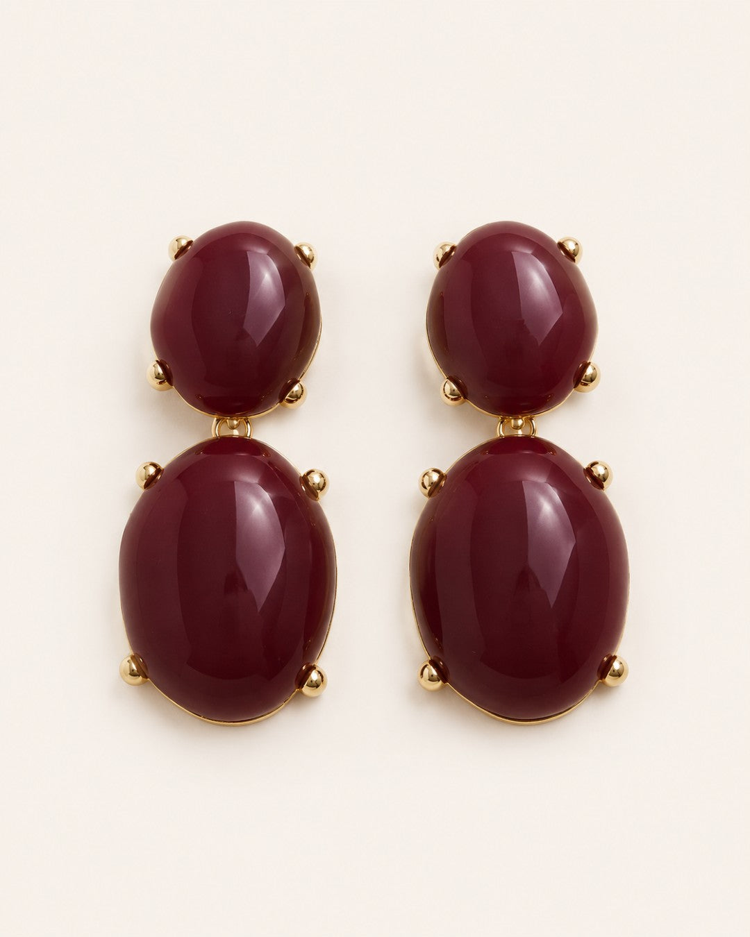 Barolo Double-Cabochon Earrings